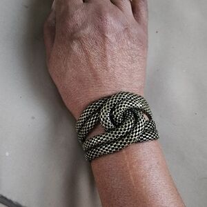 Vintage Bronze Knot Cuff Bracelet